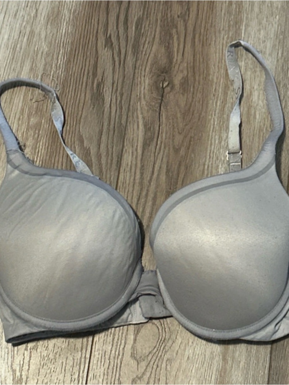 Victoria's Secret Light Gray Padded T-Shirt Bra